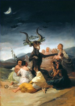 フランシスコ・ゴヤ Painting - 魔女の安息日 ロマンチックな現代フランシスコ・ゴヤ
